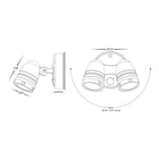 Havit Lighting Focus Polycarbonate Black Double Adjustable Spot Light