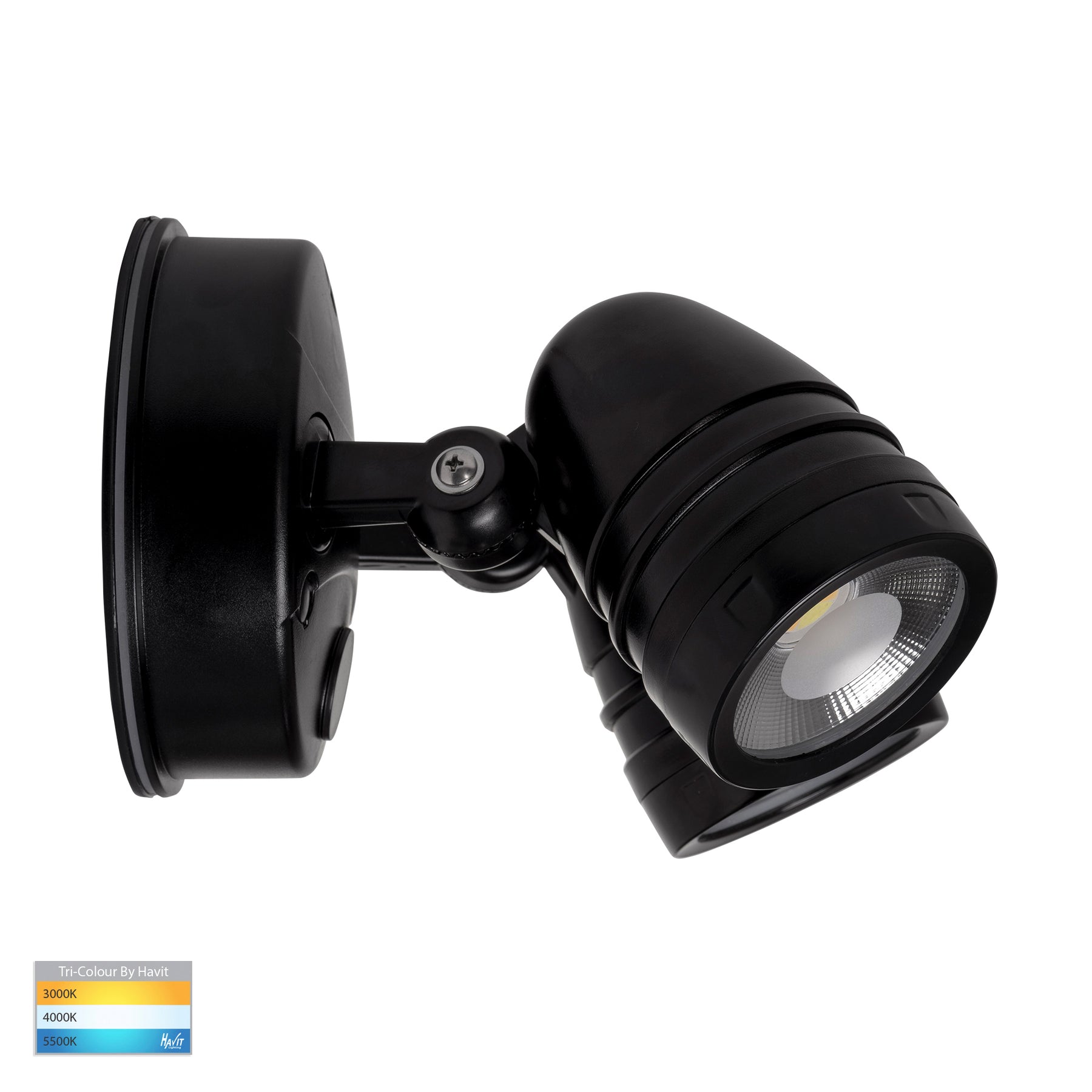 Havit Lighting Focus Polycarbonate Black Double Adjustable Spot Light