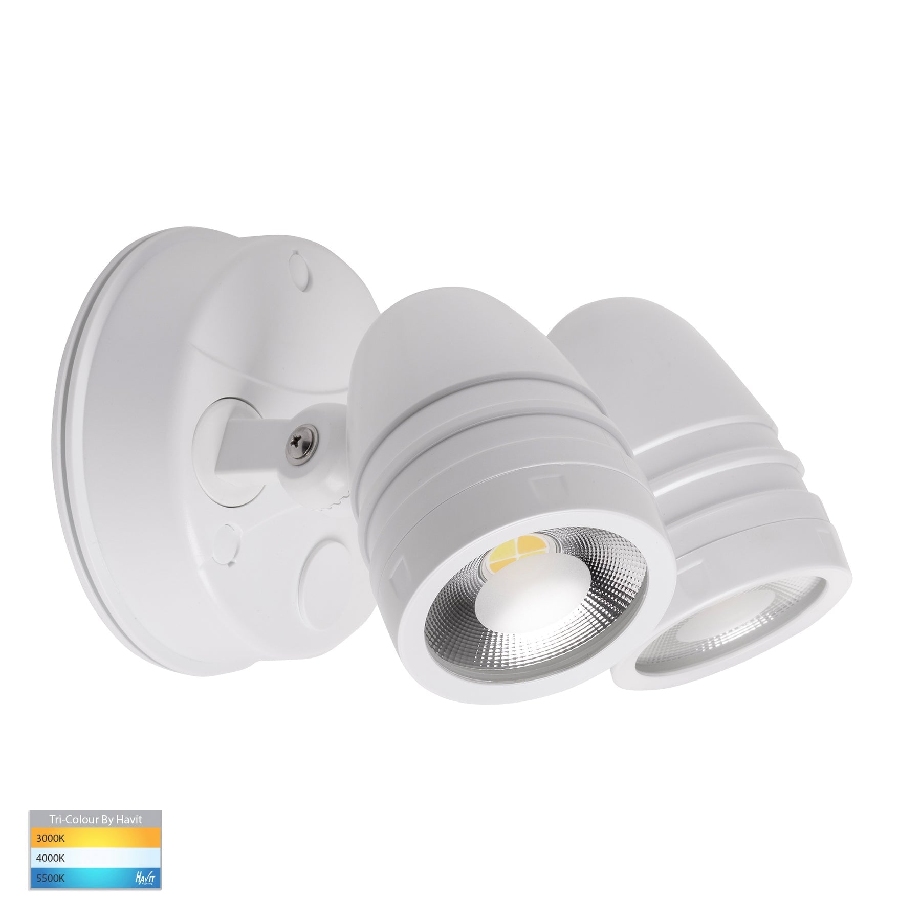 Havit Lighting Focus Polycarbonate White Double Adjustable Spot Light