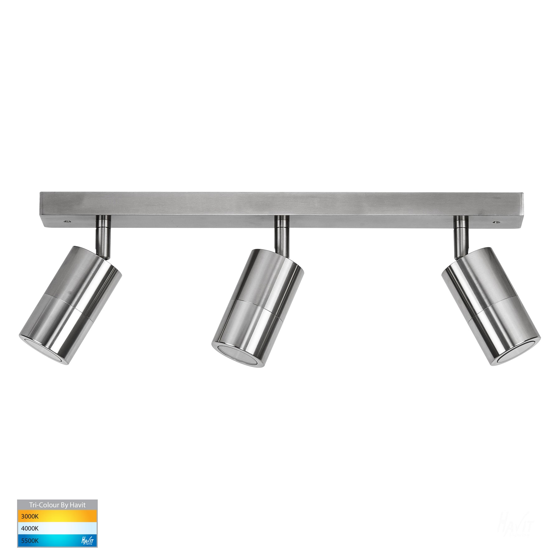 Havit Lighting Tivah Titanium Aluminium 3 Light TRI Colour Bar Light