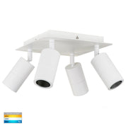 Havit Lighting Tivah White 4 Light TRI Colour LED Square Plate