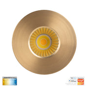 Havit Lighting Prime Brass Coloured Fixed CCT WIFI LED Downlight