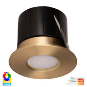 Havit Lighting Prime Brass Coloured Fixed RGBCW WIFI LED Downlight