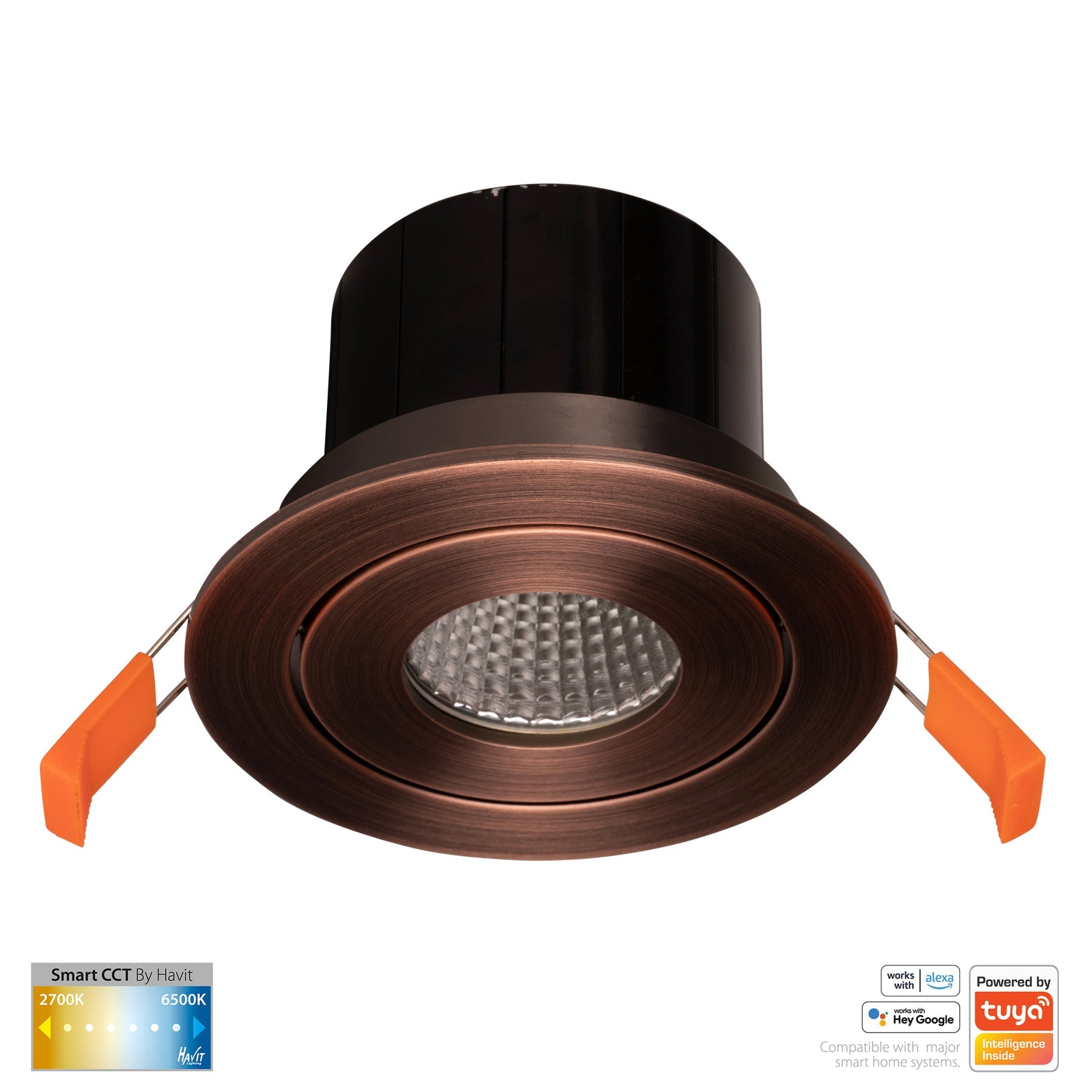 Havit Lighting Prime Antique Brass Tilt CCT WIFI LED Downlight