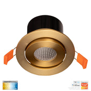 Havit Lighting Prime Brass Coloured Tilt CCT WIFI LED Downlight