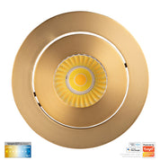 Havit Lighting Prime Brass Coloured Tilt CCT WIFI LED Downlight