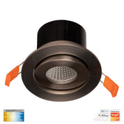 Havit Lighting Prime Nickel Coloured Tilt CCT WIFI LED Downlight