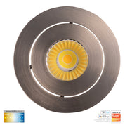 Havit Lighting Prime Nickel Coloured Tilt CCT WIFI LED Downlight