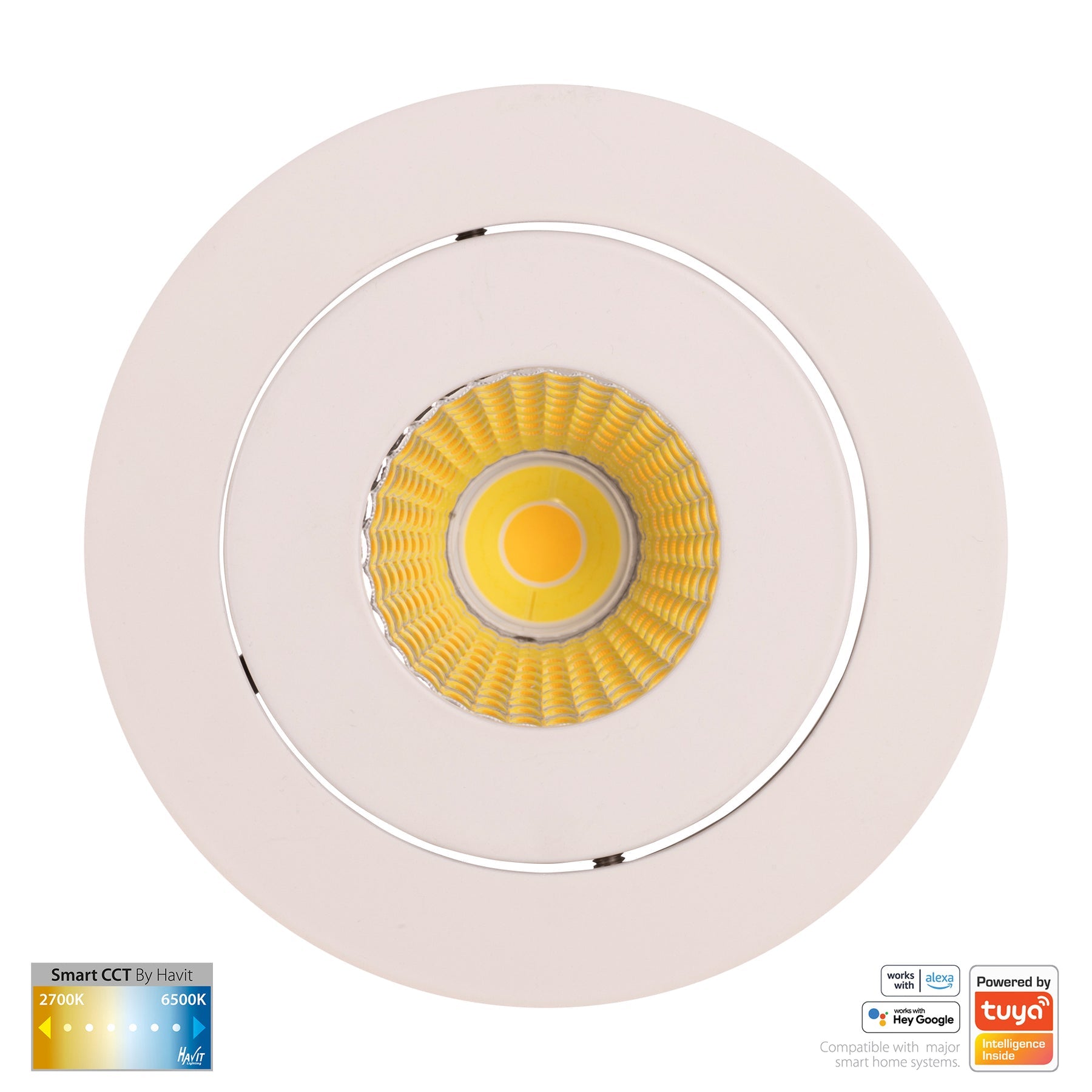 Havit Lighting Prime White Tilt CCT WIFI LED Downlight
