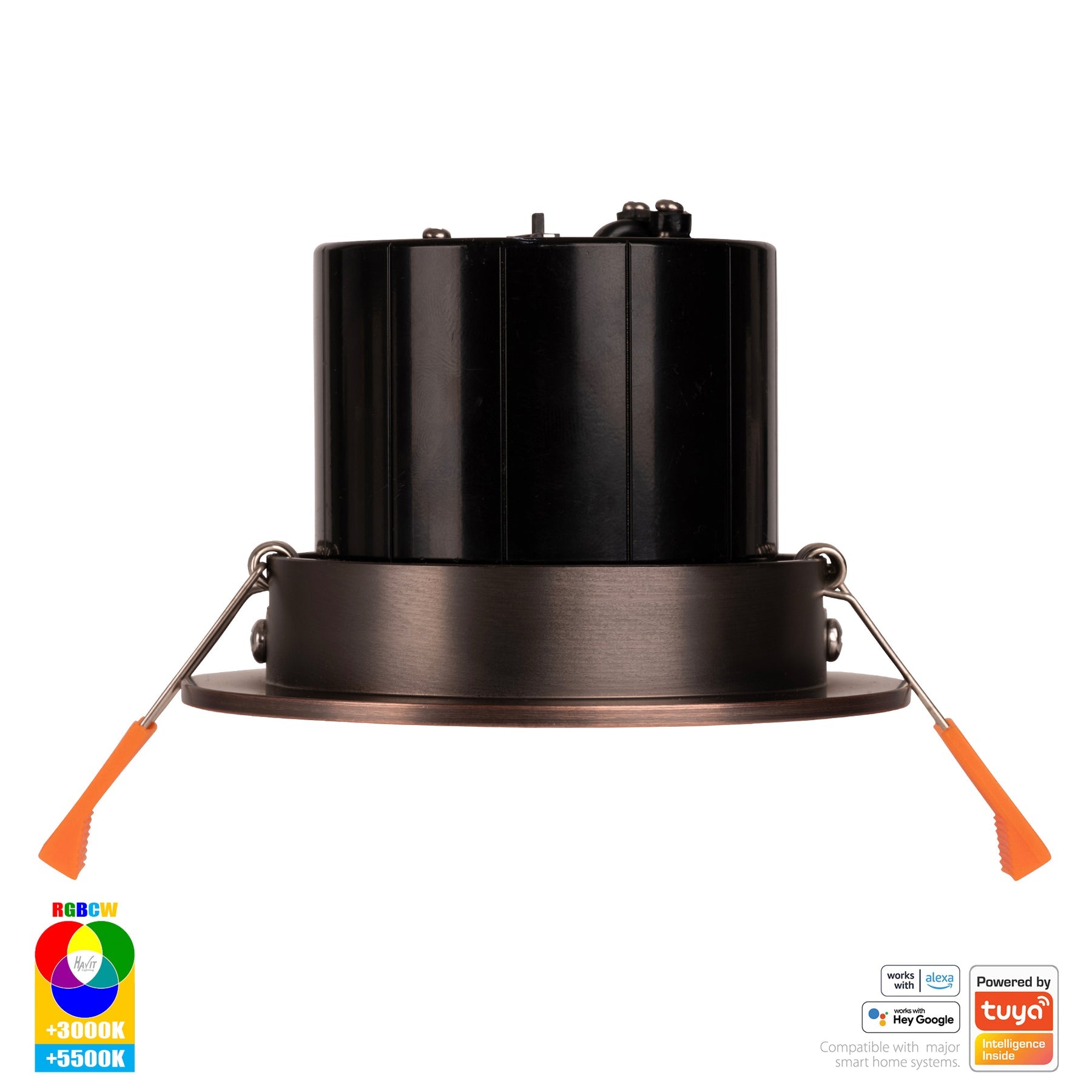 Havit Lighting Prime Antique Brass Tilt RGBCW WIFI LED Downlight