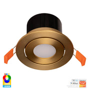 Havit Lighting Prime Brass Coloured Tilt RGBCW WIFI LED Downlight