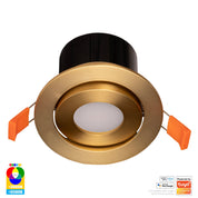 Havit Lighting Prime Brass Coloured Tilt RGBCW WIFI LED Downlight