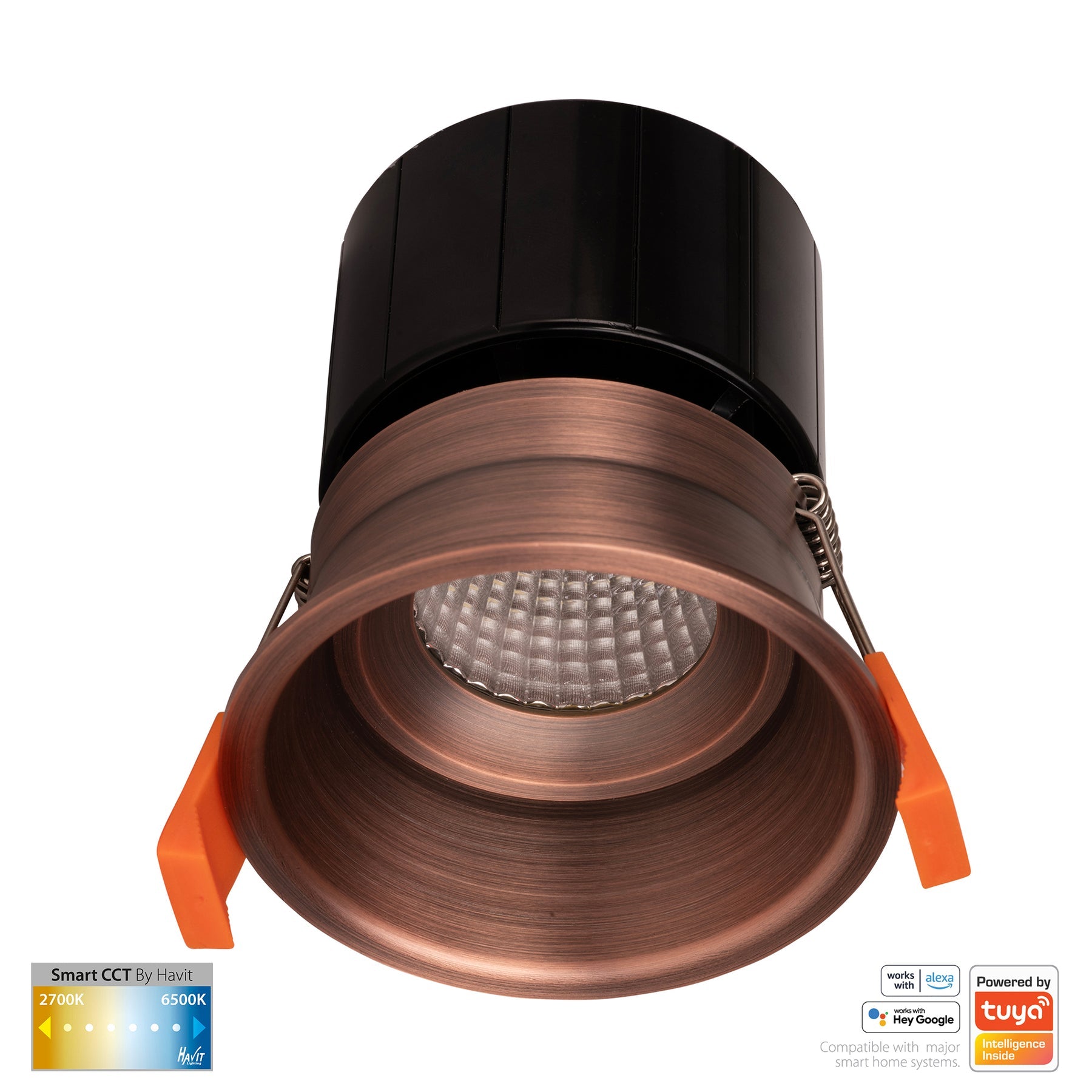 Havit Lighting Prime Antique Brass Fixed Deep CCT WIFI LED Downlight