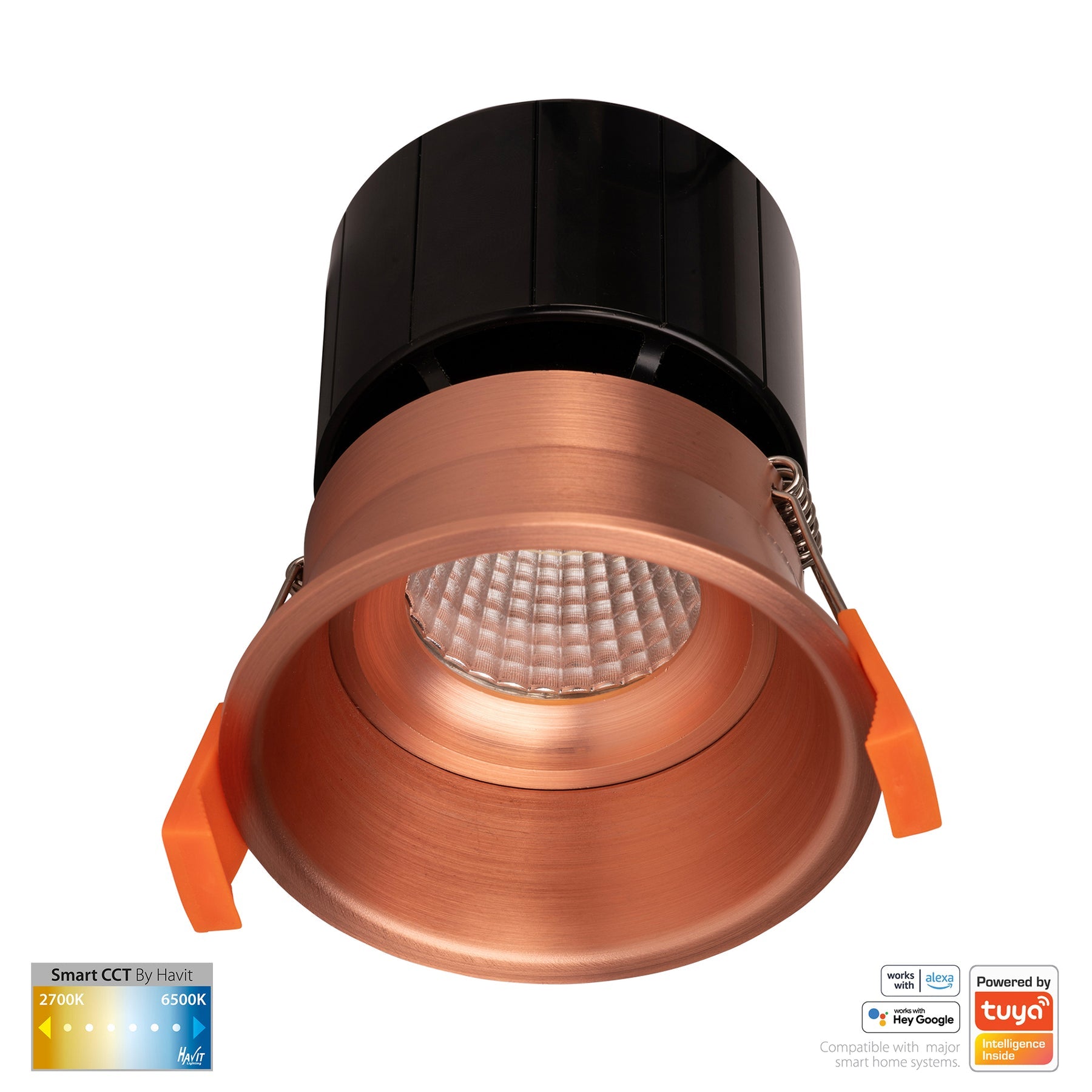 Havit Lighting Prime Copper Coloured Fixed Deep CCT WIFI LED Downlight