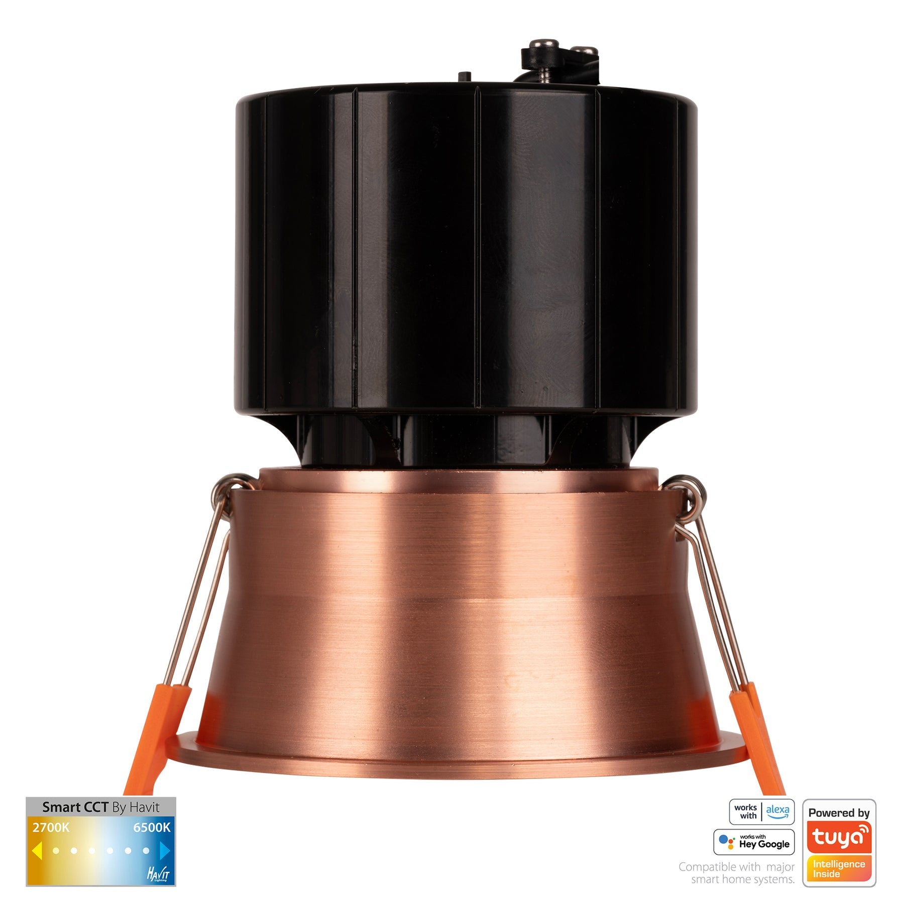 Havit Lighting Prime Copper Coloured Fixed Deep CCT WIFI LED Downlight