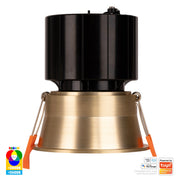 Havit Lighting Prime Brass Coloured Fixed Deep RGBCW WIFI LED Downlight
