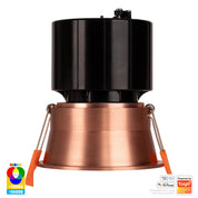 Havit Lighting Prime Copper Coloured Fixed Deep RGBCW WIFI LED Downlight