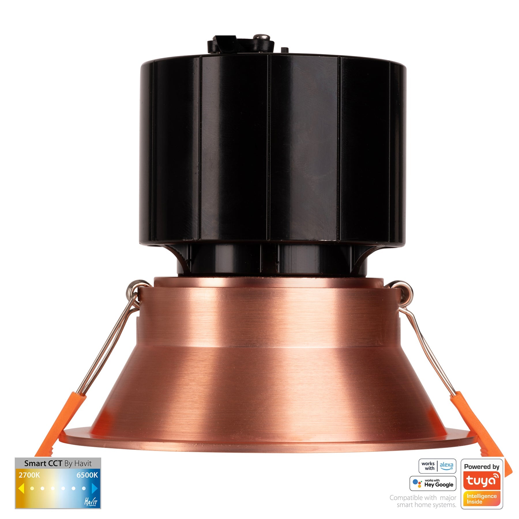 Havit Lighting Prime Copper Coloured Fixed Deep CCT WIFI LED Downlight