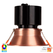 Havit Lighting Prime Copper Coloured Fixed Deep RGBCW WIFI LED Downlight