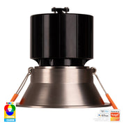 Havit Lighting Prime Nickel Coloured Fixed Deep RGBCW WIFI LED Downlight