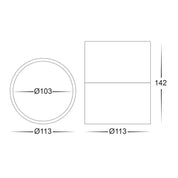 Havit Lighting Nella White 12w Surface Mounted LED Downlight with Extension