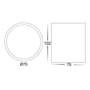 Havit Lighting Nella 7w LED Black Adjustable Surface Mounted Downlight