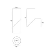 Havit Lighting Nella Black 7w Surface Mounted Rotatable LED Downlight