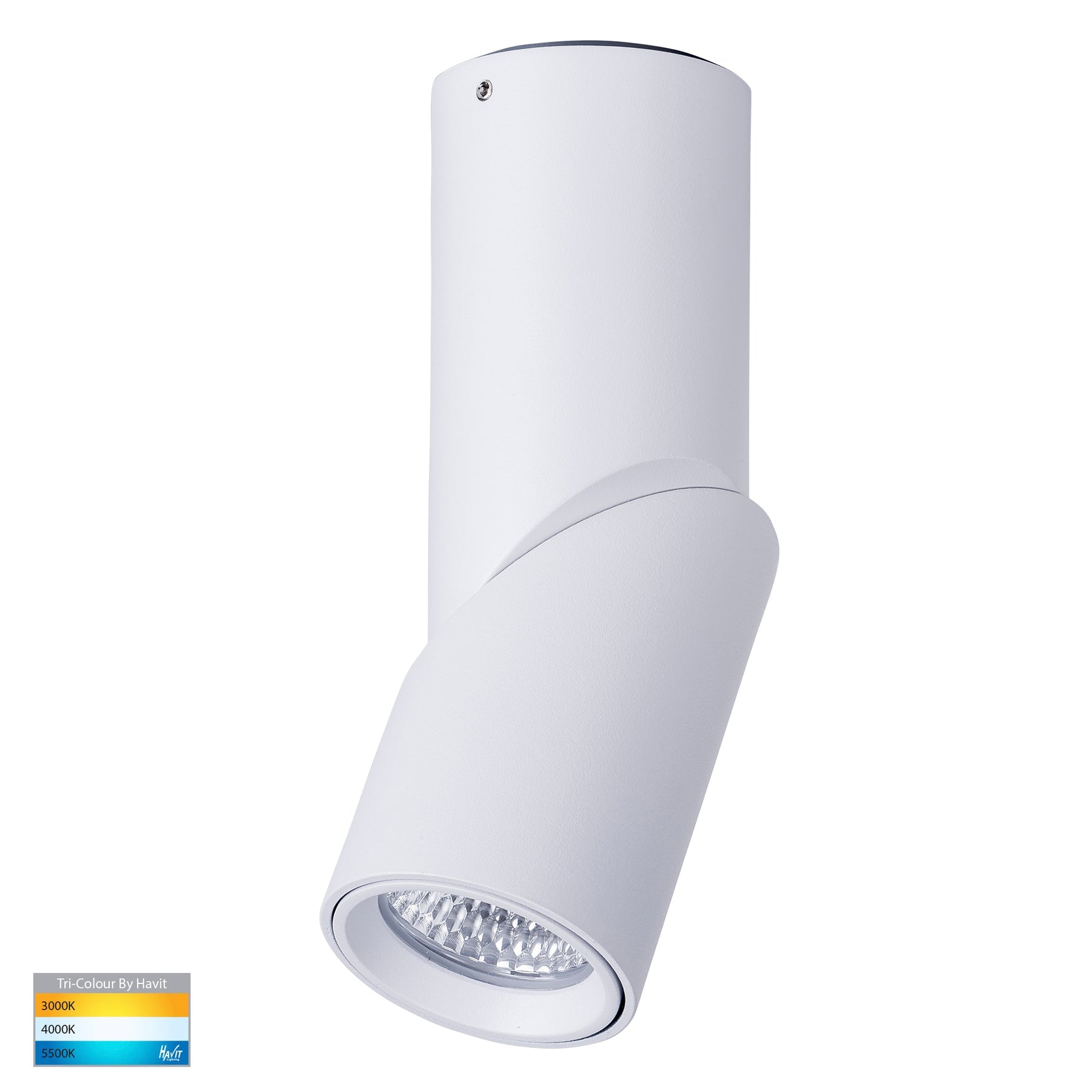 Havit Lighting Nella White 7w Surface Mounted Rotatable LED Downlight