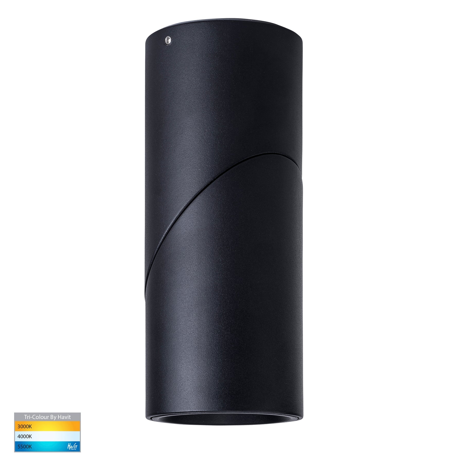 Havit Lighting Nella Black 12w Surface Mounted Rotatable LED Downlight