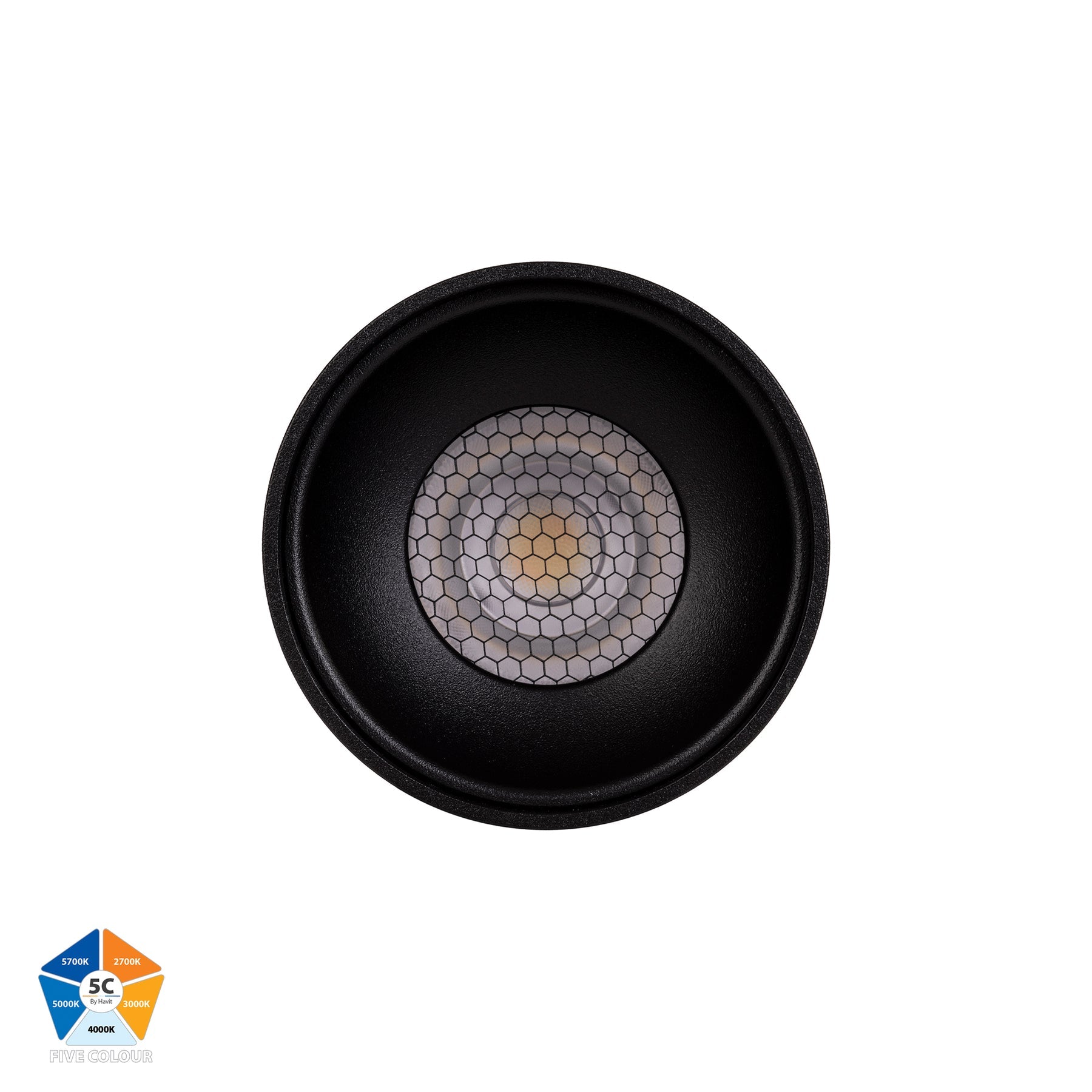 Havit Lighting Nella Black 7w Surface Mounted LED Downlight