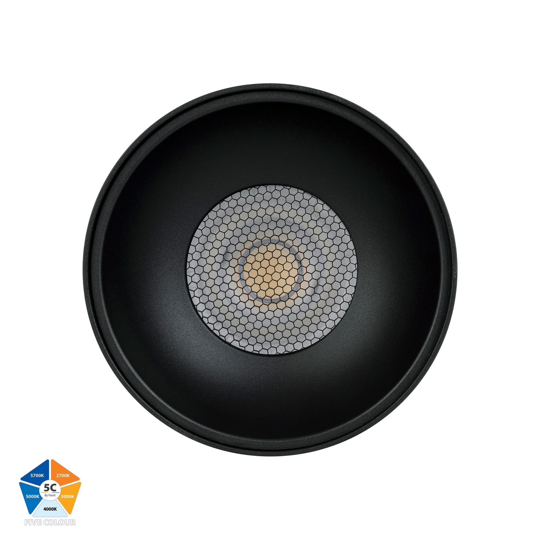 Havit Lighting Nella Black 18w Surface Mounted LED Downlight