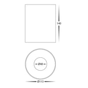 Havit Lighting Nella White 18w Surface Mounted LED Downlight