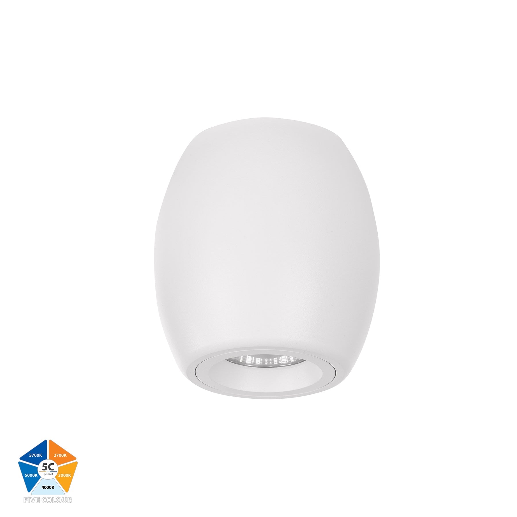 Havit Lighting Nella White 7w Surface Mounted LED Downlight