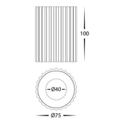 Havit Lighting Nella White 7w Surface Mounted LED Downlight