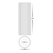 Havit Lighting Nella Black 12w Surface Mounted LED Downlight