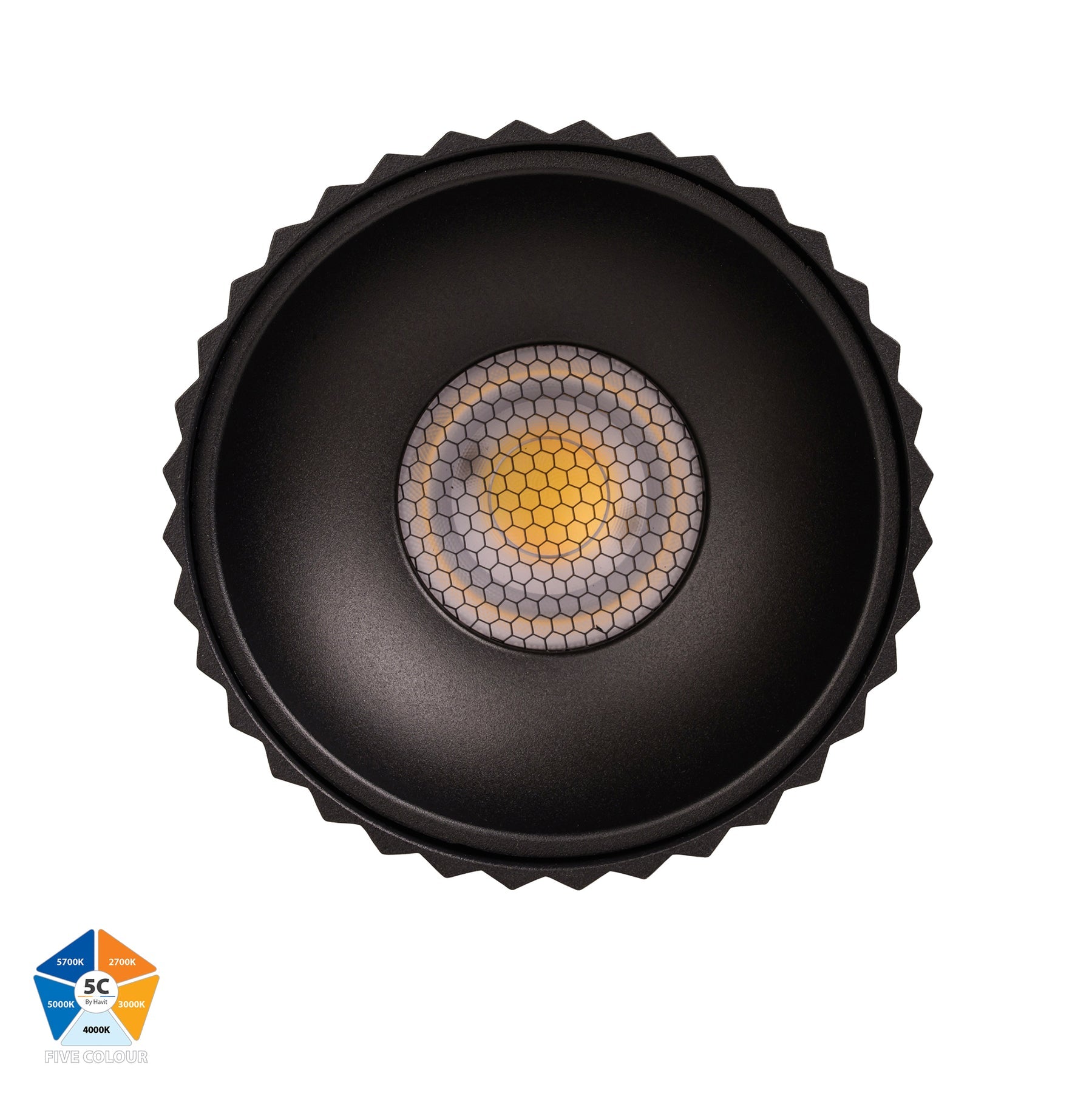 Havit Lighting Nella Black 18w Surface Mounted LED Downlight