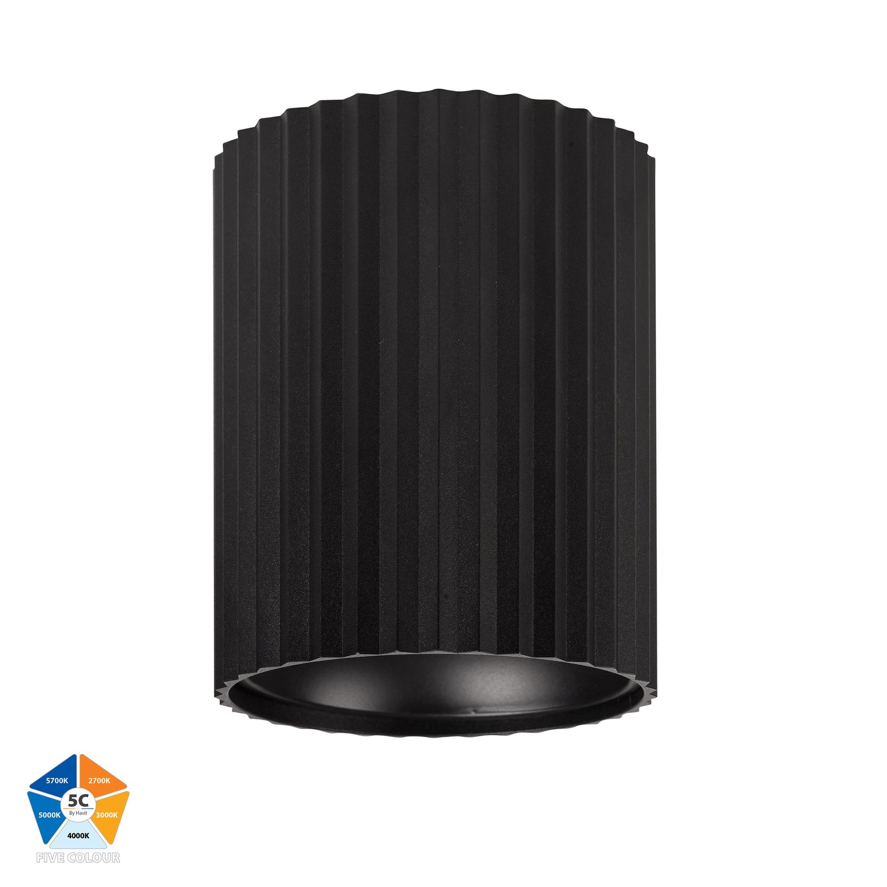 Havit Lighting Nella Black 18w Surface Mounted LED Downlight