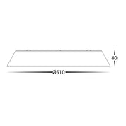 Havit Lighting Noyer Walnut Timber 510mm Ceiling Mounted LED Oyster
