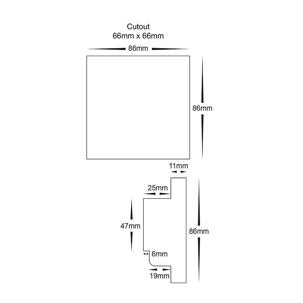 Havit Lighting RGBC or RGBW Zone RF LED Strip Touch Panel Controller