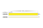 Havit Lighting 30w IP20 24v DC COB LED Strip 3000k