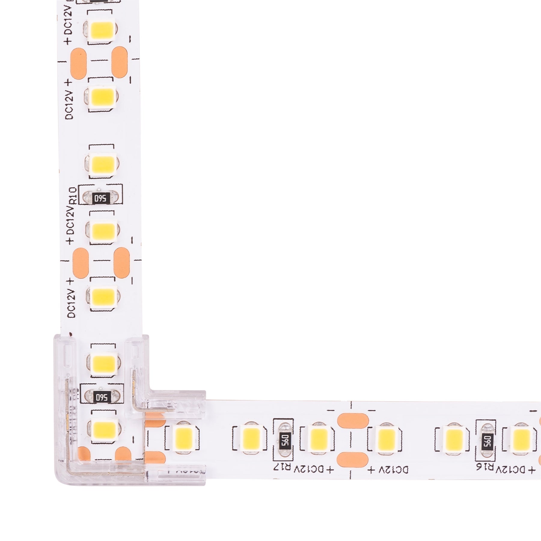 Havit Lighting L Shape LED Strip Connector to suit IP20 10mm PCB LED Strip
