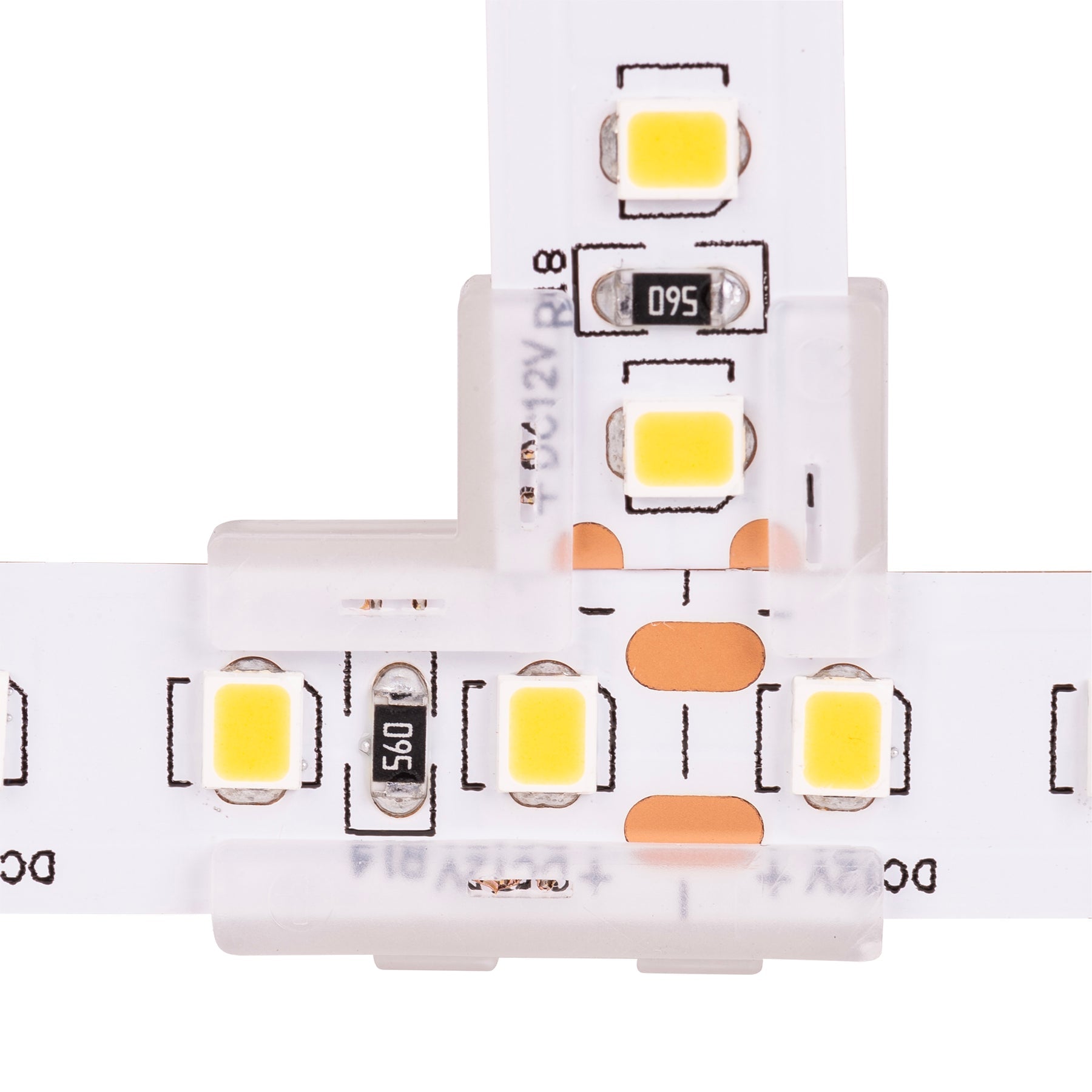 Havit Lighting T Shape LED Strip Connector to suit IP20 10mm PCB LED Strip