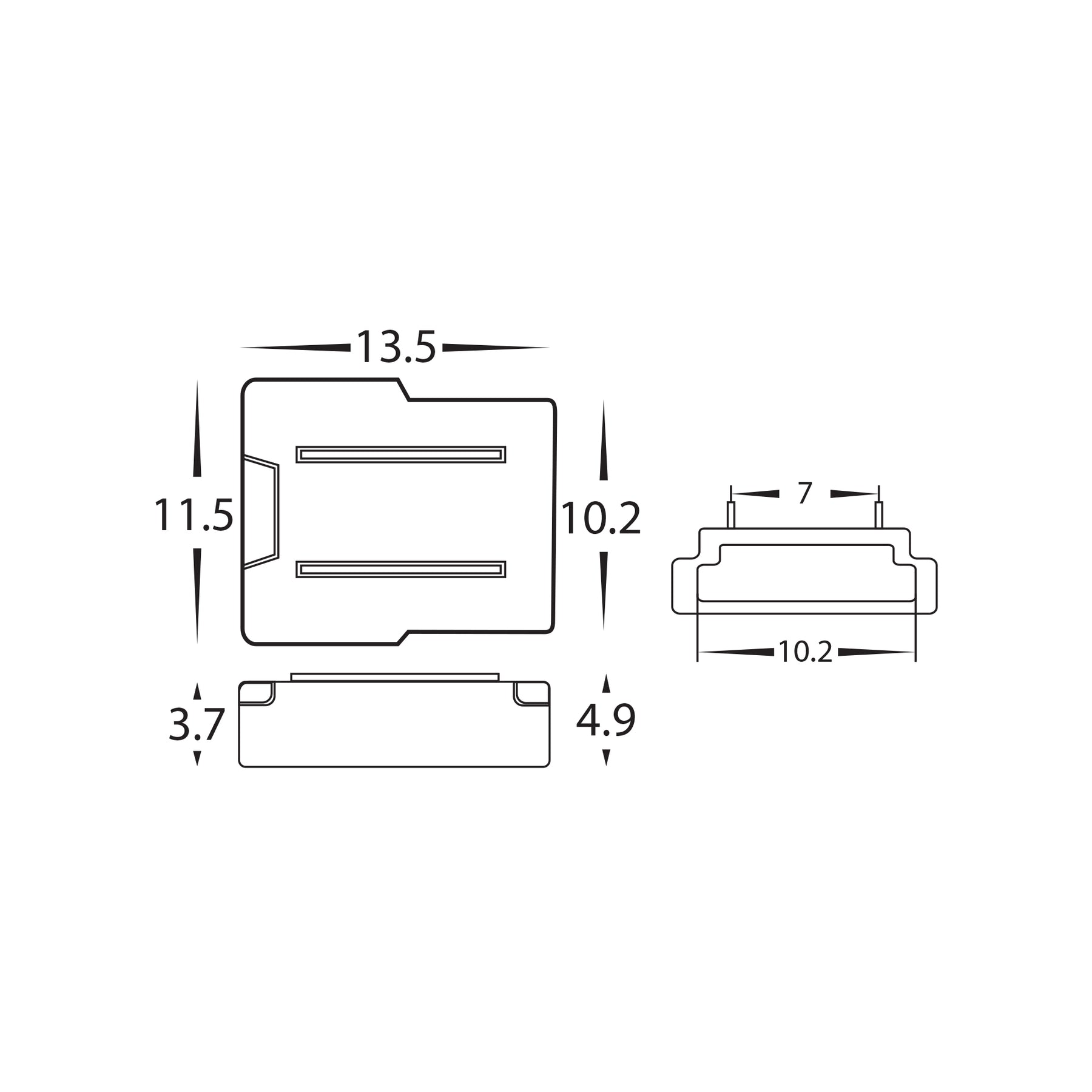 Havit Lighting LED Strip Connector to suit IP20 10mm PCB LED Strip