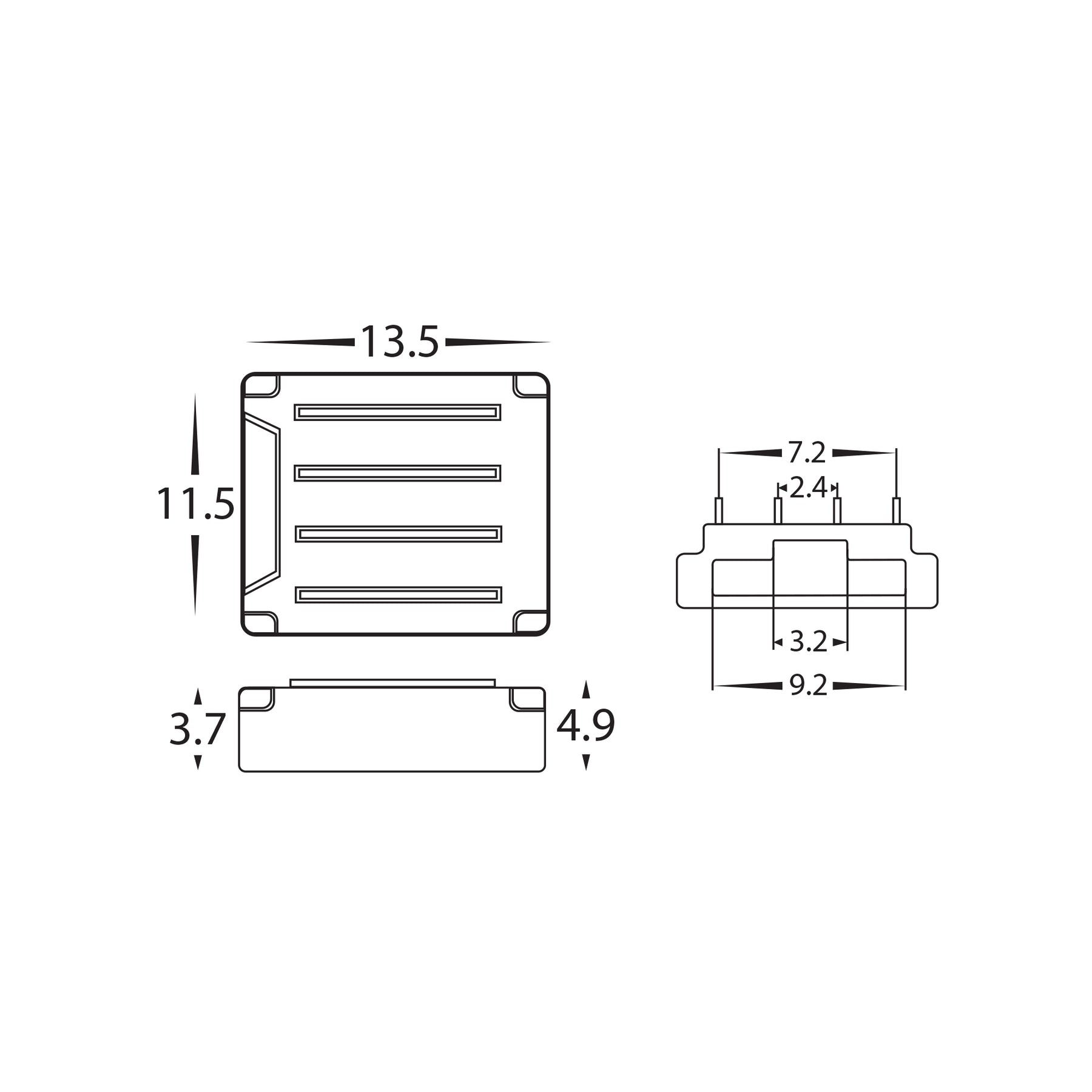 Havit Lighting LED Strip Connector to suit IP20 10mm PCB RGB LED Strip