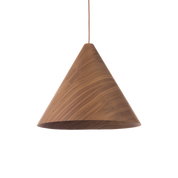 Hugo Pendant Light Small, Medium, Large in Natural or Walnut