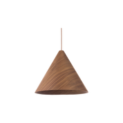 Hugo Pendant Light Small, Medium, Large in Natural or Walnut