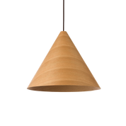 Hugo Pendant Light Small, Medium, Large in Natural or Walnut