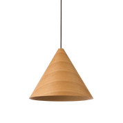 Hugo Pendant Light Small, Medium, Large in Natural or Walnut