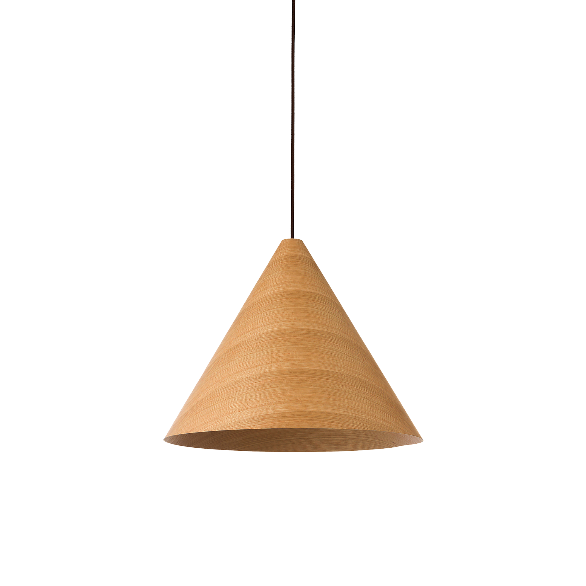 Hugo Pendant Light Small, Medium, Large in Natural or Walnut