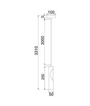 IDA: Interior Iron & Blonde Wood Tube Pendant Lights